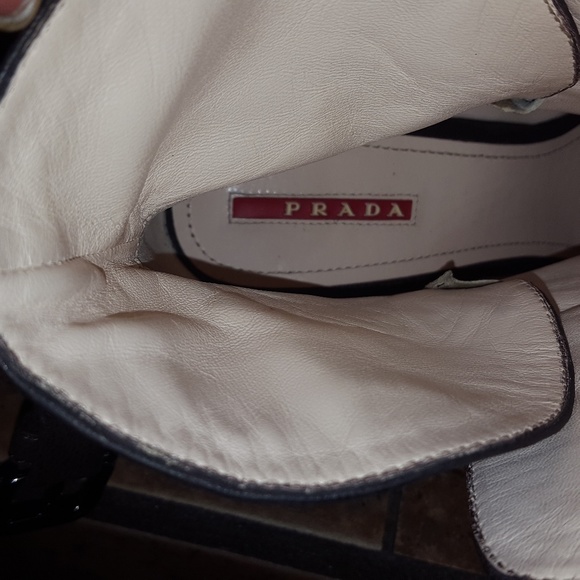 Prada Woman Ankle Boots Nubuck Leather us 9 - Picture 3 of 4